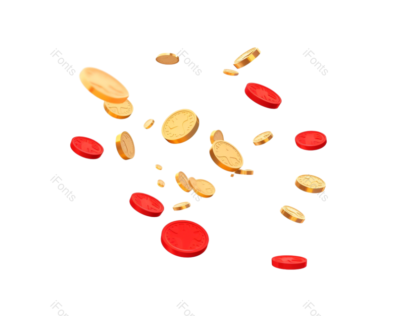 618图片,促销元素元素,金币装饰PNG,电商元素免抠素材
